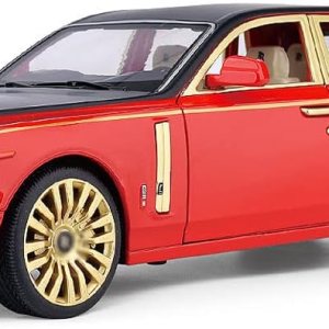 JUNAWN Coche fundido a presión de aleación de simulación, juguete de camión Rolls-Royce Phantom a escala 124, adornos de modelo de automóvil con JUNAWN Coche fundido a presión de aleación de simulación, juguete de camión Rolls-Royce Phantom a escala 124, adornos de modelo de automóvil con