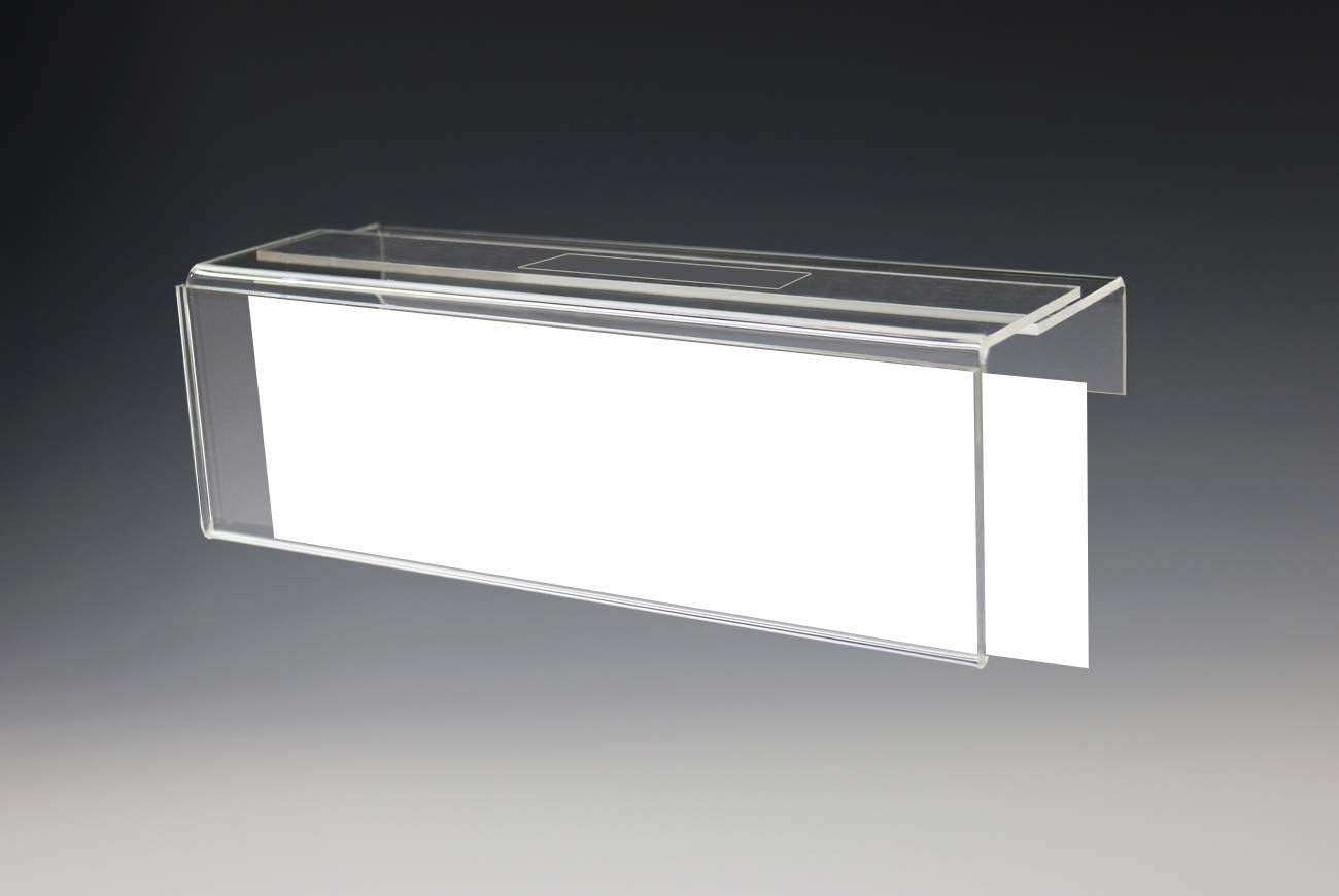 Soporte ajustable para placa de nombre de cubículo de una sola cara  se expande de 2.0in a 3.0in de ancho utilizando nuestra cinta mágica