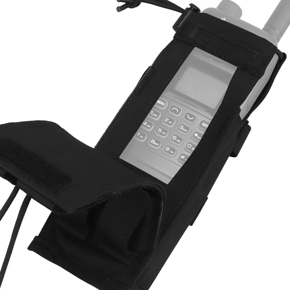 Funda de radio táctica para cinturón Walkie Talkie Bolsa Modo de Eversión, Bolsa de radio MOLLE para chaleco, Compatible PRC 152 148 Mainstream