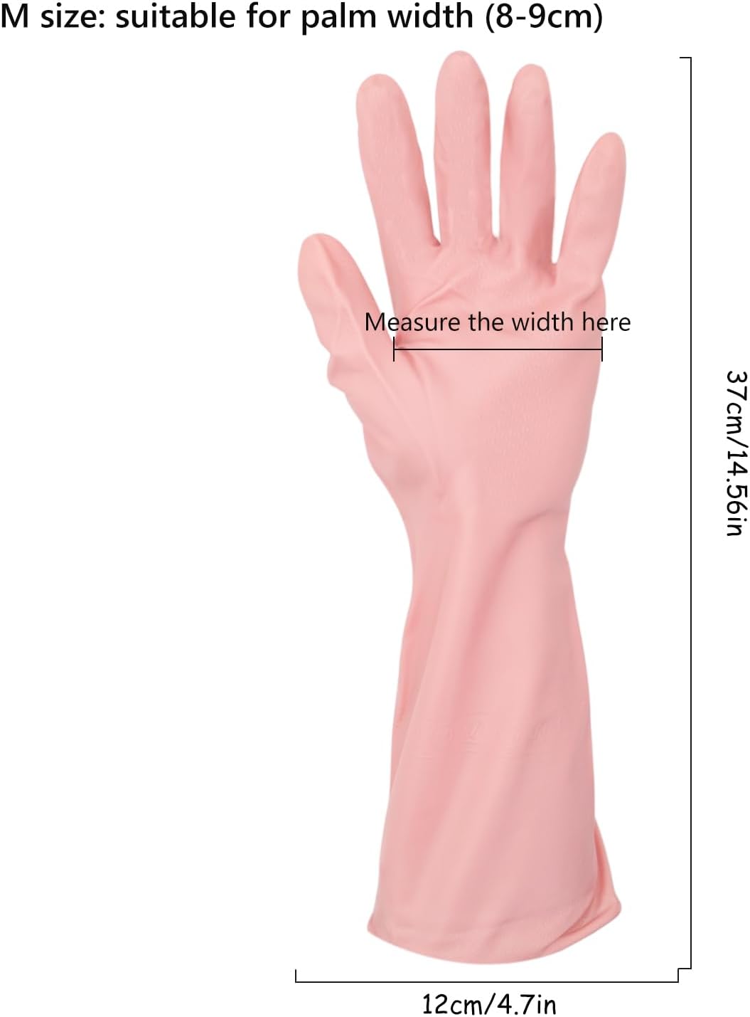Guantes de limpieza reutilizables Guantes de lavado de platos de PVC para limpieza Blanqueamiento Guantes domésticos resistentes al agua D2-XJST