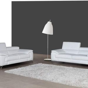 J&M Furniture Sofá de cuero italiano A973 en blanco J&M Furniture Sofá de cuero italiano A973 en blanco