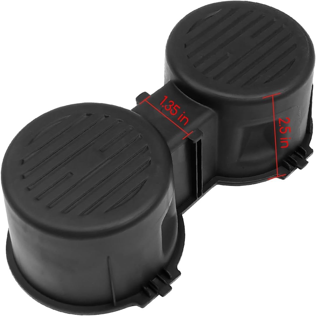 Insertos para portavasos de goma para consola de automóvil con capacidad para 2 tazas, apto para Ford F-150 XLT XL Lariat solo 2015-2017, apto para