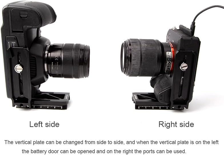 Soporte L con placa de liberación rápida para DJI Ronin S Gimbal Disparo Vertical Sony A7 A6400