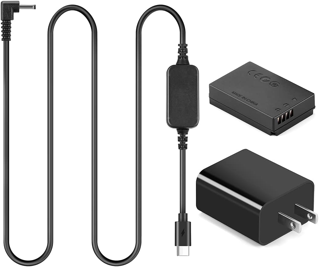 ACK-E12 Cable USB tipo C LP-E12 Batería ficticia DR-E12 PD Kit adaptador para cámara Canon EOS M2 M10 M50 M100 M200