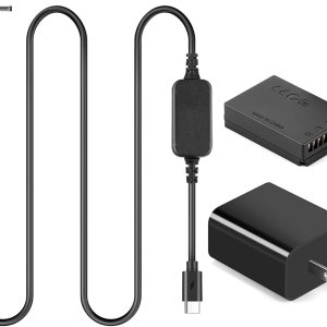 ACK-E12 Cable USB tipo C LP-E12 Batería ficticia DR-E12 PD Kit adaptador para cámara Canon EOS M2 M10 M50 M100 M200 ACK-E12 Cable USB tipo C LP-E12 Batería ficticia DR-E12 PD Kit adaptador para cámara Canon EOS M2 M10 M50 M100 M200