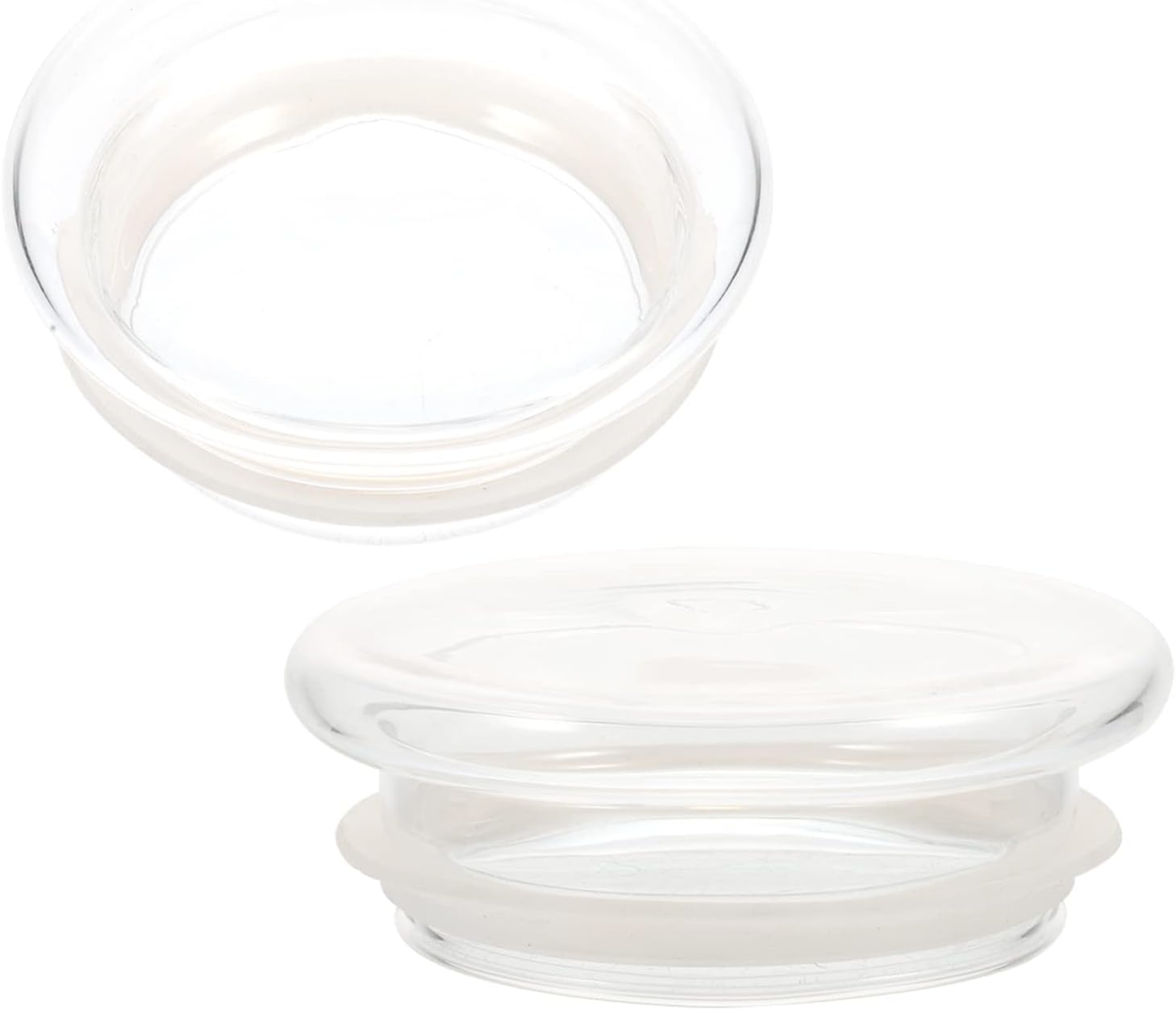 BESTonZON Accesorios de ceremonia de té, estufa portátil, 2 tapas de vidrio de repuesto para tetera de vidrio, fundas de tetera de vidrio,