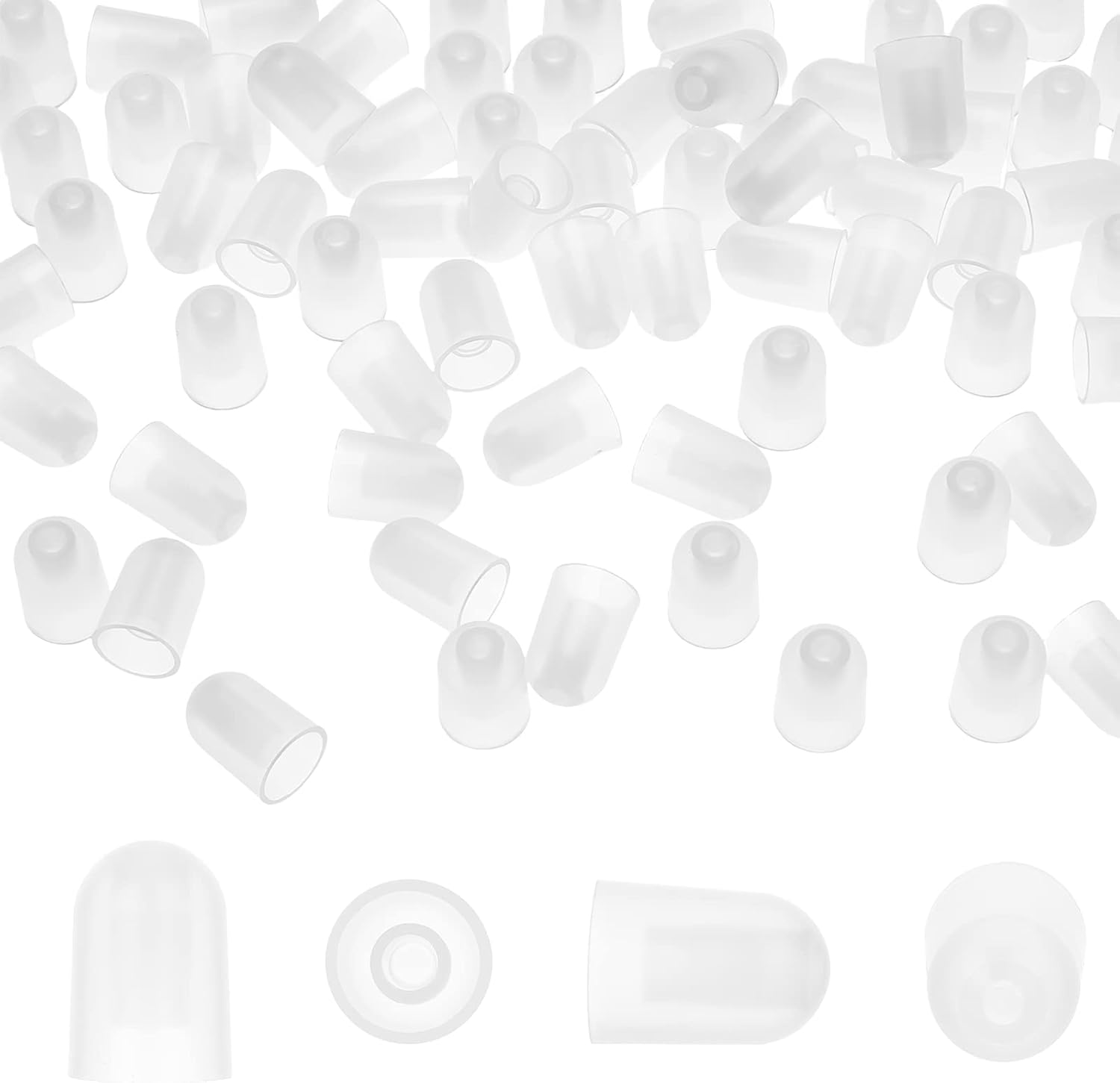 OLYCRAFT Tapa transparente de punta de jeringa para dispensación Luer Lock sin aguja Tapa de bloqueo Luer Lock para tubos de alimentación