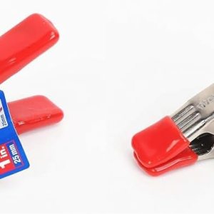 WORKPRO W032006 Abrazadera de resorte de acero, resistente, 1 pulgada, puntas y asas recubiertas de PVC sin marcas (paquete individual) (paquete de WORKPRO W032006 Abrazadera de resorte de acero, resistente, 1 pulgada, puntas y asas recubiertas de PVC sin marcas (paquete individual) (paquete de