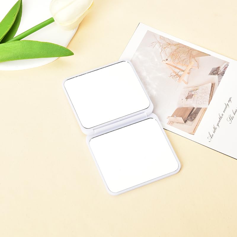 YangQian Espejo compacto para mujeres y niñas, espejo de bolsillo para mujeres, espejos de maquillaje con aumento para mujeres y niñas, espejo