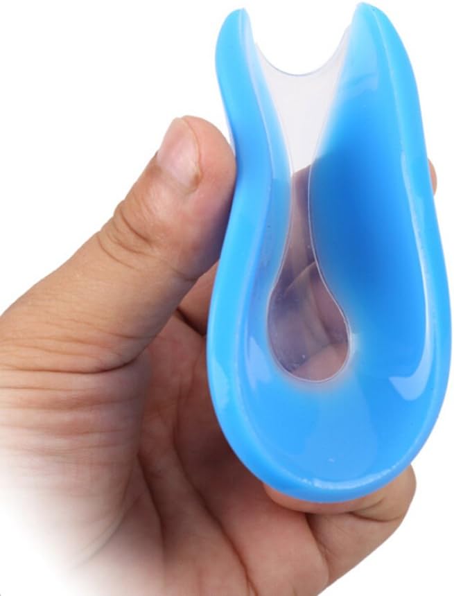 Almohadilla de talón en forma de U de gel de silicona para fascitis plantar, corrección de remisión, almohadilla de talón en forma de U S, M