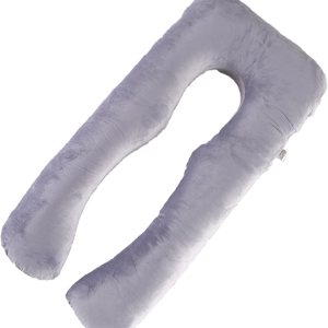 Almohada de embarazo grande en forma de U con forma de U con funda de almohada de algodón reemplazable y lavable para mujeres embarazadas que Almohada de embarazo grande en forma de U con forma de U con funda de almohada de algodón reemplazable y lavable para mujeres embarazadas que