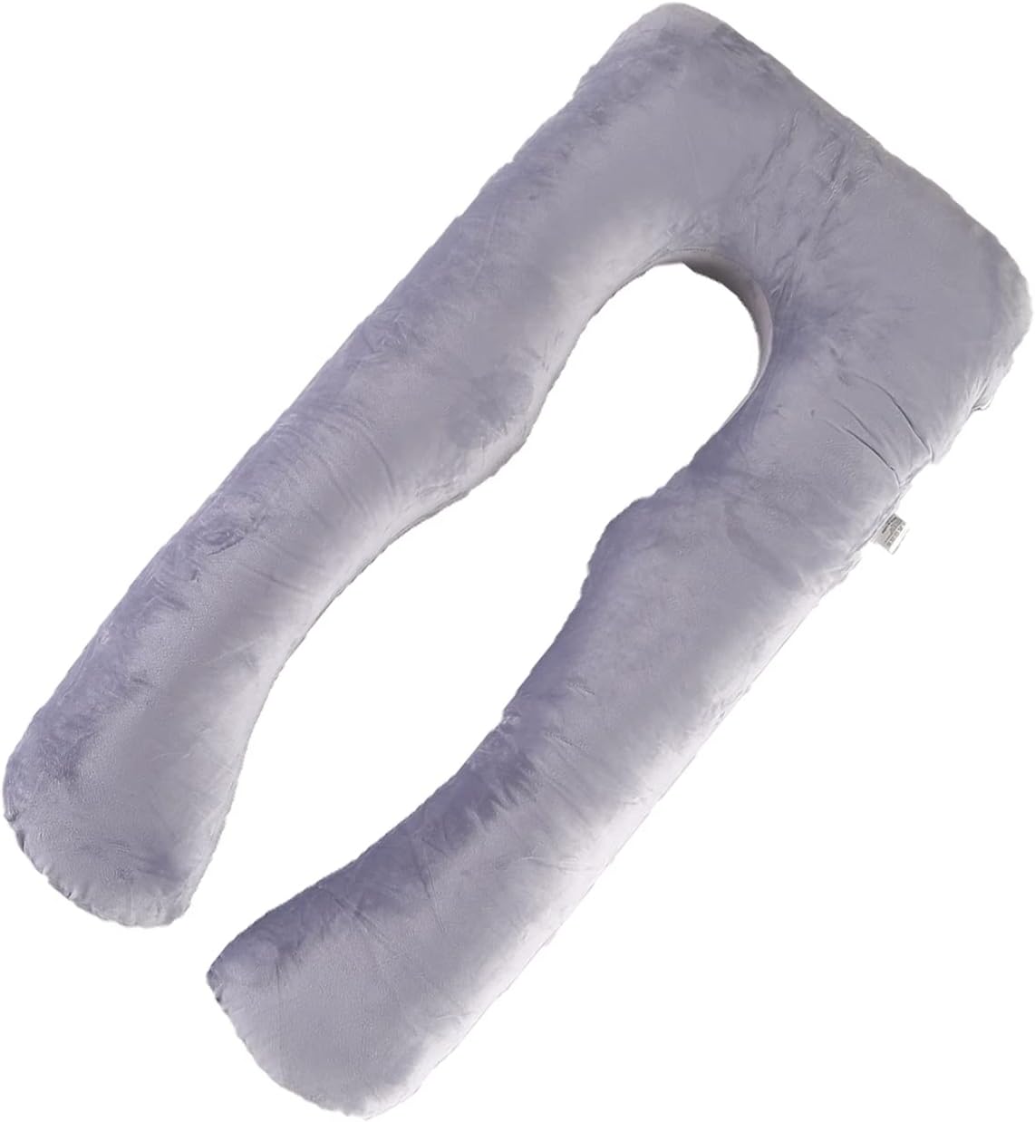 Almohada de embarazo grande en forma de U con forma de U con funda de almohada de algodón reemplazable y lavable para mujeres embarazadas que
