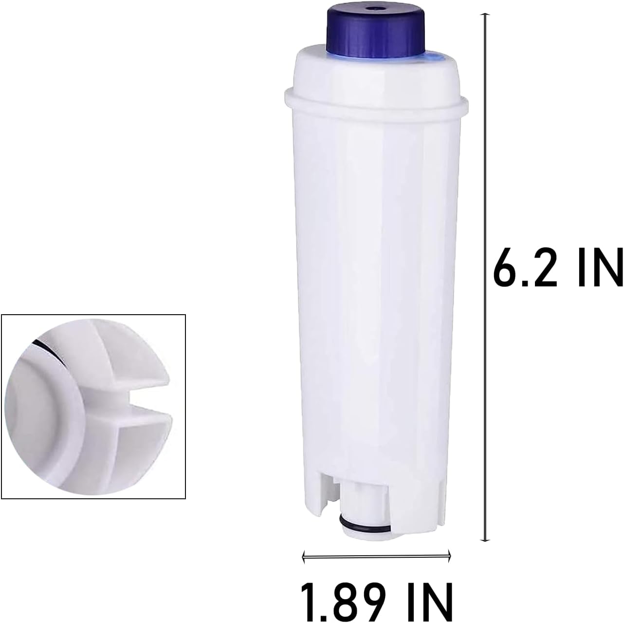Filtro de repuesto para máquina de café para filtro DeLonghi DLSC002 DLS C002, cartuchos de filtro de agua, ablandador de carbón activado, De’Longhi