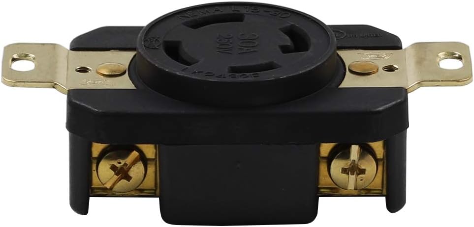Nema L15-30R 30A 250V 3 polos 4 cables Conector de receptáculo hembra de bloqueo de grado industrial, bloqueo giratorio industrial L15-30R