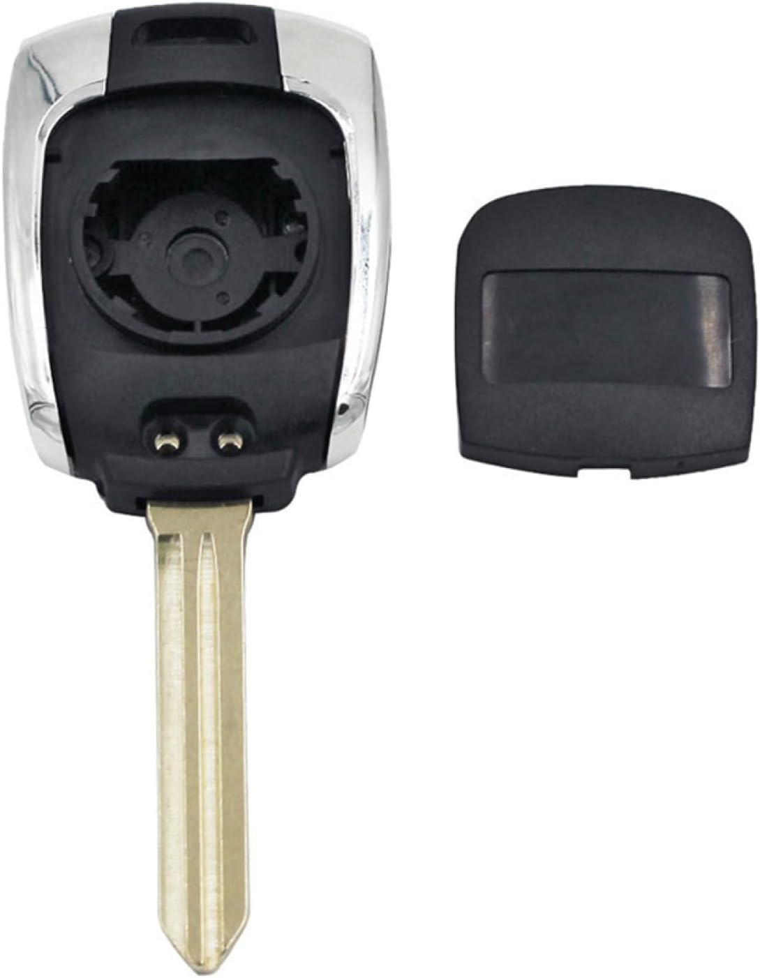 Oulesh Fundas para llavero de coche para SsangYong Korando, 3 botones remoto carcasa de carcasa con hoja de llave