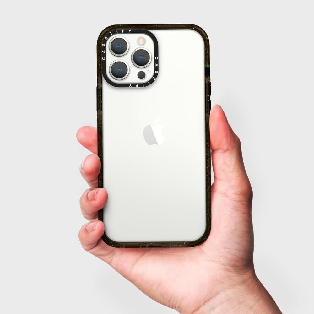 CASETiFY Impact – Funda para iPhone 13 Pro Max (protección contra caídas de 6.6 pies), PP-0008, color negro transparente