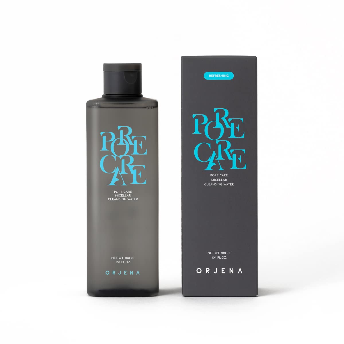 ORJENA Pore Care Agua limpiadora micelar para todo tipo de piel, limpiador facial y desmaquillante 10.1 onzas líquidas