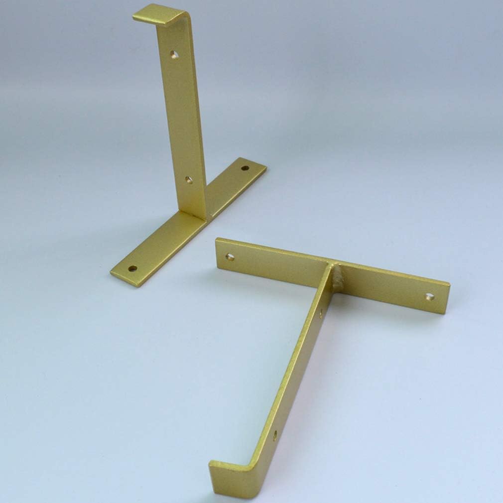 Soportes para estante de esquina de labio montados en la pared, soportes flotantes para estante de cocina, soportes para estante en ángulo recto en