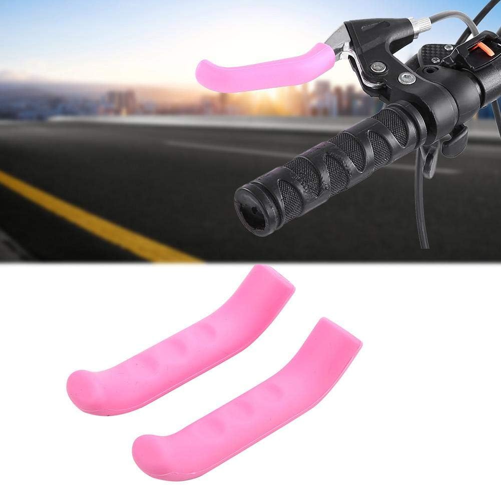 Cubierta de palanca de freno de bicicleta, protector de palanca de freno de bicicleta, accesorio de agarre de bicicleta (rosa oscuro)