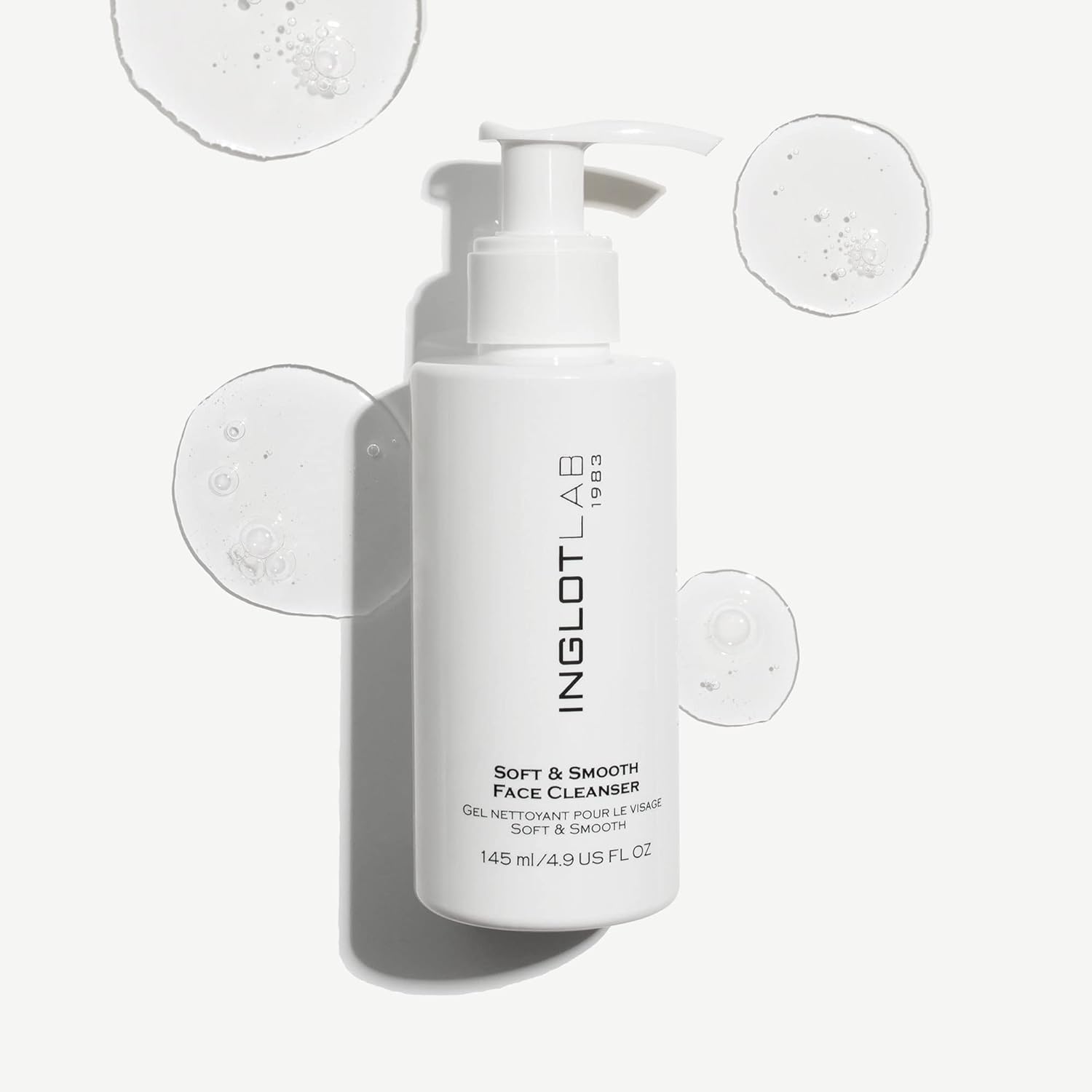 Inglot Gel limpiador facial suave y liso – Elimina imperfecciones y residuos de maquillaje y deja la piel aterciopelada suave e hidratada con