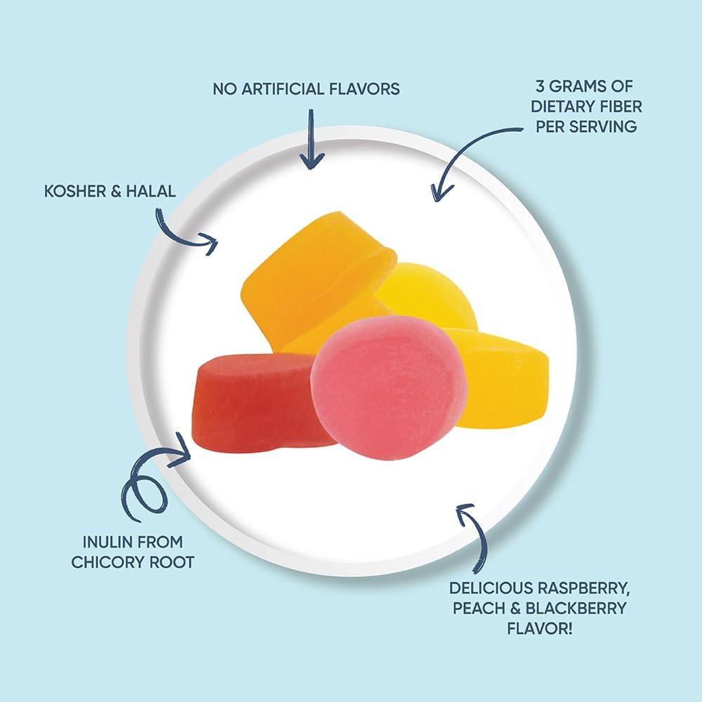 Vitaminas gomosas (fibra – 2 paquetes)..