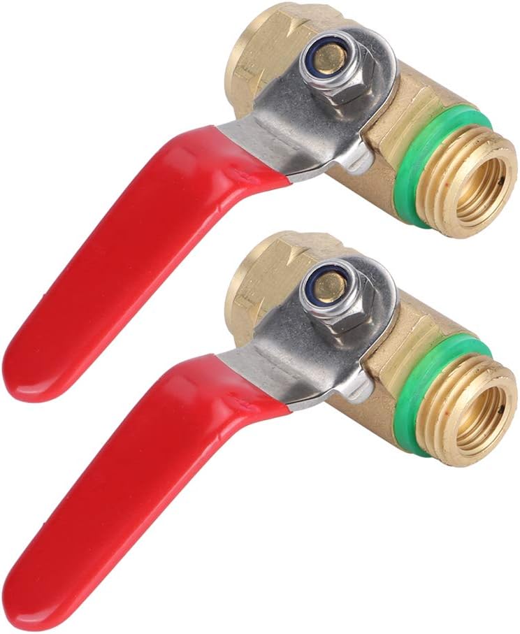 Fydun G38in DN10 Fem M Thread Copper Valve Switch Shutoff Valve Red Lever Handle Sprayer Parts G38in DN10 Fem M for Family