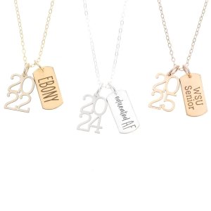 Graduate Gift Custom Senior Year Necklace – IBD – Custom Name or Quote – 14K Gold Filled Sterling Silver Charm Graduate Gift Custom Senior Year Necklace – IBD – Custom Name or Quote – 14K Gold Filled Sterling Silver Charm