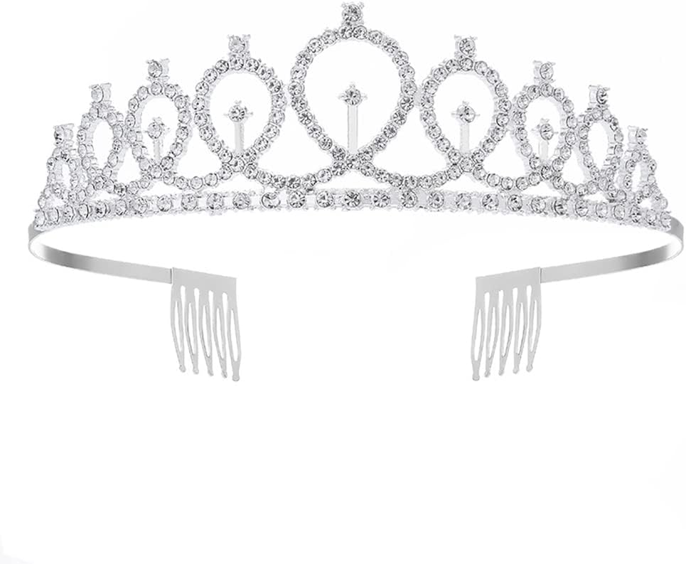 Diadema de satén con diamantes de imitación, corona de diamantes de imitación, diadema de princesa, diadema brillante, accesorios para el cabello