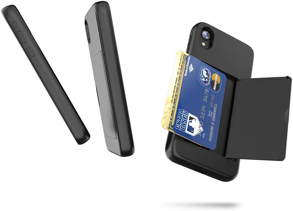 FDTCYDS Funda para Moto E6 con tarjetero, a prueba de golpes, funda protectora híbrida de silicona resistente para Motorola Moto E6 (edición 2019),
