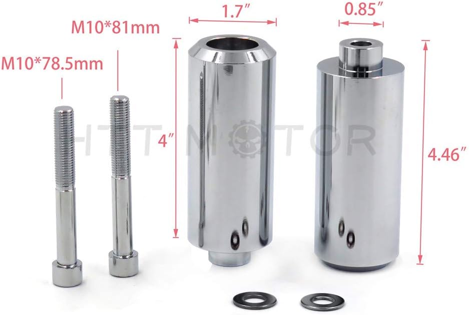 HTTMT MT219-017A – Deslizador de marco extendido de aluminio compatible con Fz-6 Fz-6S 6S 600 Cd 2004, 2005, 2006, 2007, 2008-2012, Fz-6 Fz-6S 600