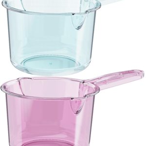 HOMSFOU Cuchara de baño transparente, cucharón de agua de plástico, cucharas de baño, cucharas para baño, cucharón pequeño, cucharón de champú, HOMSFOU Cuchara de baño transparente, cucharón de agua de plástico, cucharas de baño, cucharas para baño, cucharón pequeño, cucharón de champú,