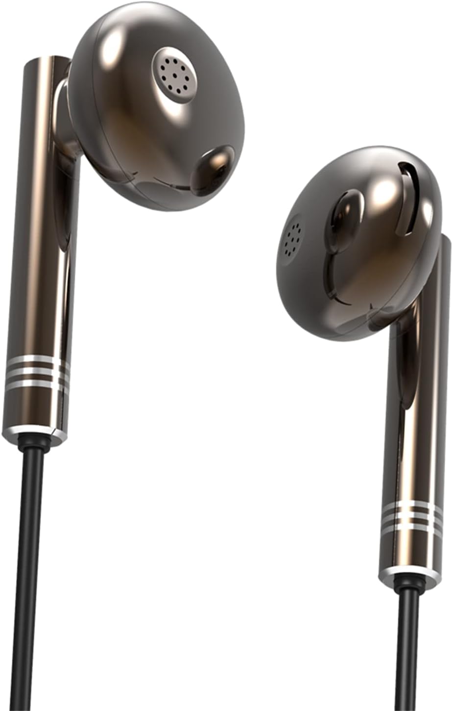 Auriculares con cable, sin micrófono, con cable largo, cancelación de ruido, auriculares con cable de 0.138 in, auriculares de graves para