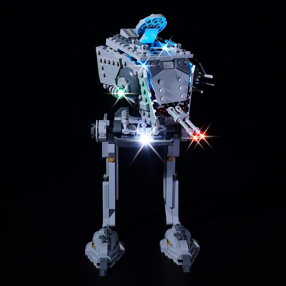 Kyglaring Kit de iluminación LED solo juego de luces diseñado para Lego Star Wars Hoth at-ST 75322 Model Building Set, sin juego de Lego (versión