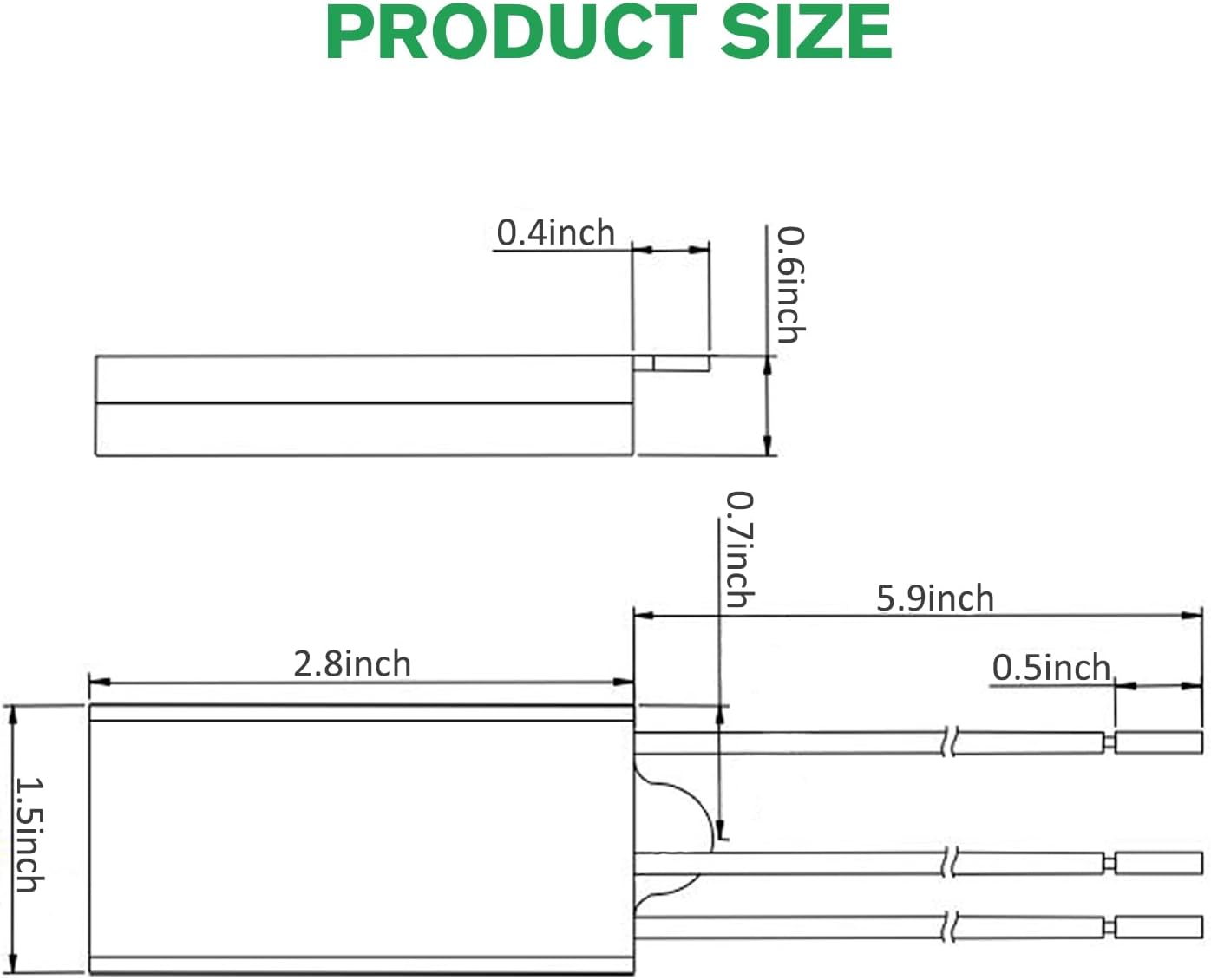 Dispositivo de protección contra sobretensiones LED, 2 protectores de sobretensiones para protección contra rayos, pararrayos para iluminación
