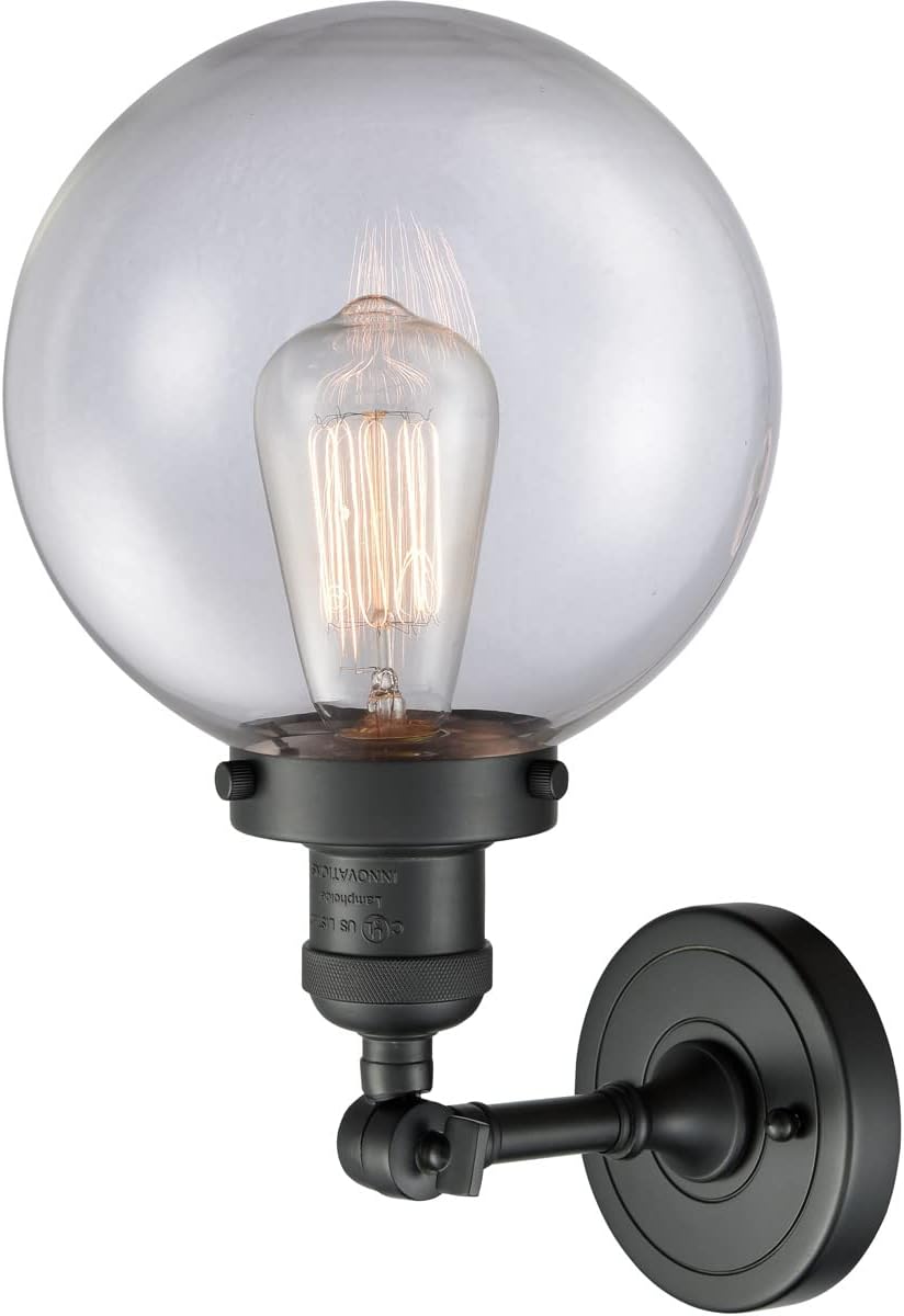 Innovations INNO203-BK-G202-8-LED Lámpara de pared LED de restauración, color negro