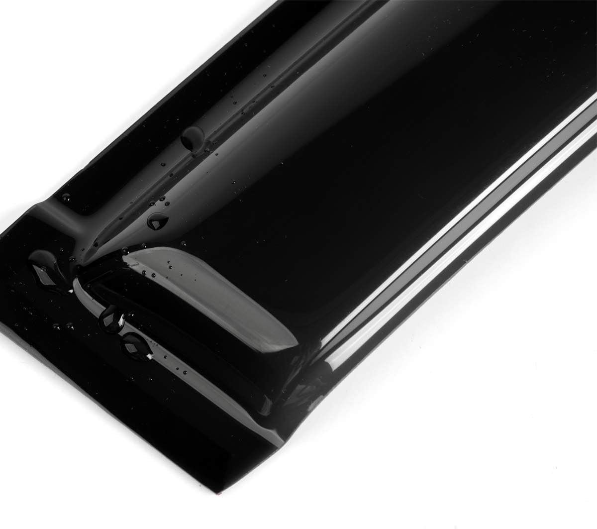 HAIHUA – 4 viseras deflectoras de ventana de ventilación para Ram 02-08 1500 y 03-09 2500 3500 Quad (Aka Crew) Cab estilo montaje exterior viento