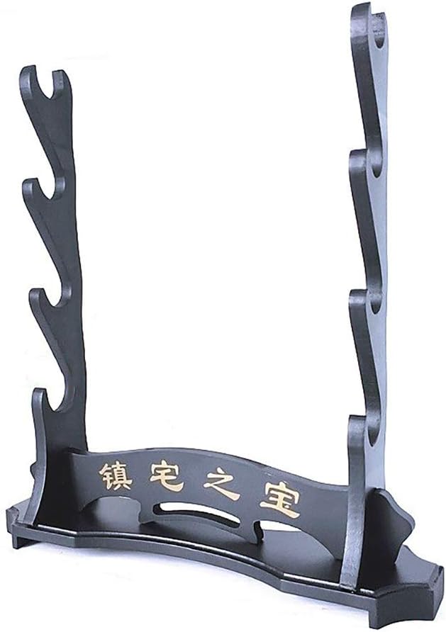 Soporte de espada, exhibición Katana Samurai Sword Wakizashi Tanto Holder Sword Rack Martial 4 Layer