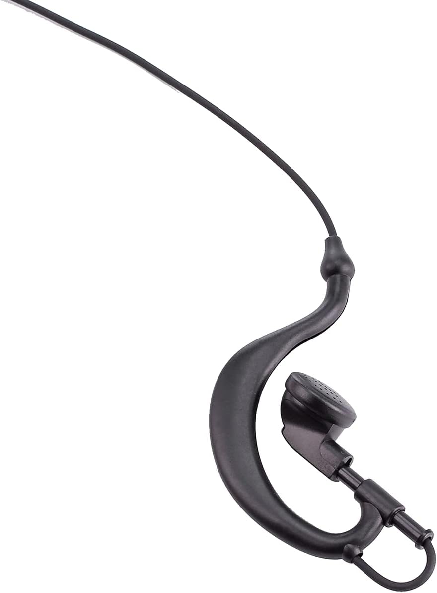 POFENAL XPR 3500e XPR3300e Auricular extensible de un solo cable Walkie Talkie compatible con XPR3500 XPR3300 con micrófono PTT en forma de G