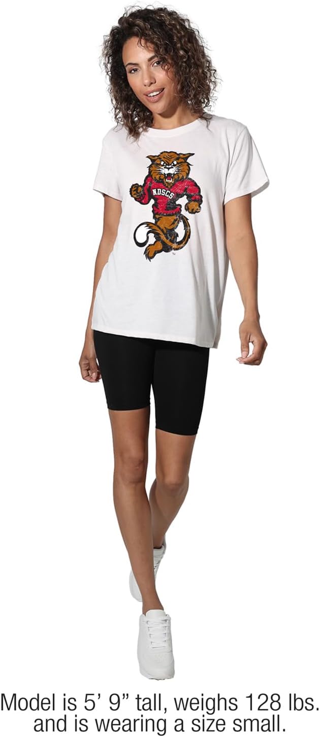 Colección oficial de camisetas sueltas con logotipo primario para mujer, color blanco