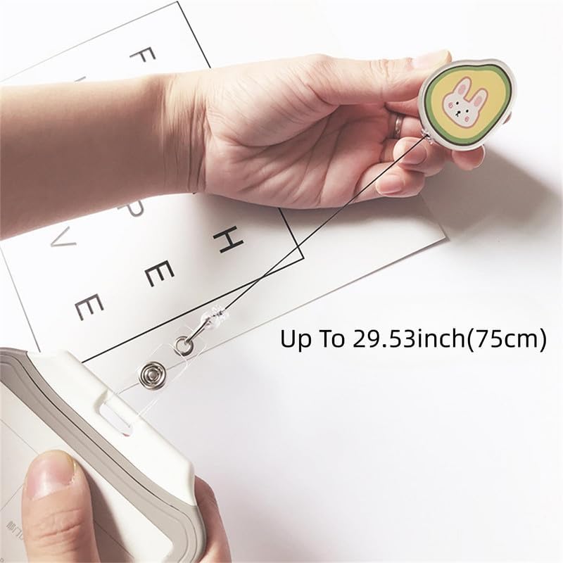 Soporte retráctil para tarjetas de identificación con bonitos estampados de animales, clip de identificación y soporte de identificación retráctil