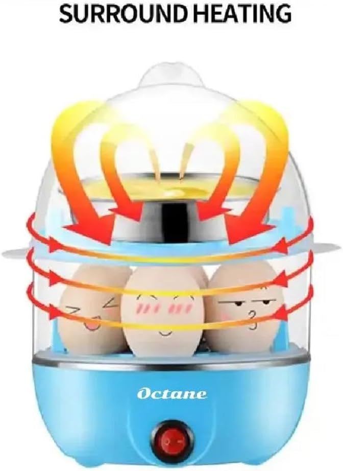 Cocedor de huevos, vaporizador para verduras, caldera eléctrica rápida de huevos, vaporizador de huevos, capacidad para 14 huevos, huevos medianos o