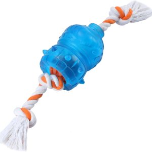 Tikaton Juguetes interactivos dispensadores de golosinas para perros, rompecabezas duradero para cachorros, cuerda de nudo, juguete para razas Tikaton Juguetes interactivos dispensadores de golosinas para perros, rompecabezas duradero para cachorros, cuerda de nudo, juguete para razas