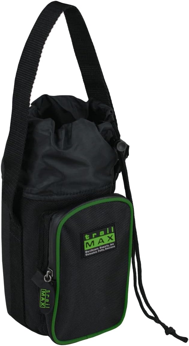 500 Series – Portabotellas de agua para botella de agua de acero inoxidable de 1 litro, aislada y acolchada, nailon Ripstop de 1680 deniers