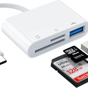 Adaptador de lector de tarjetas SD USB C iHoryson tipo C Micro SD TF adaptador de lector de tarjetas 3 en 1 USB C a USB cámara USB adaptador de Adaptador de lector de tarjetas SD USB C iHoryson tipo C Micro SD TF adaptador de lector de tarjetas 3 en 1 USB C a USB cámara USB adaptador de