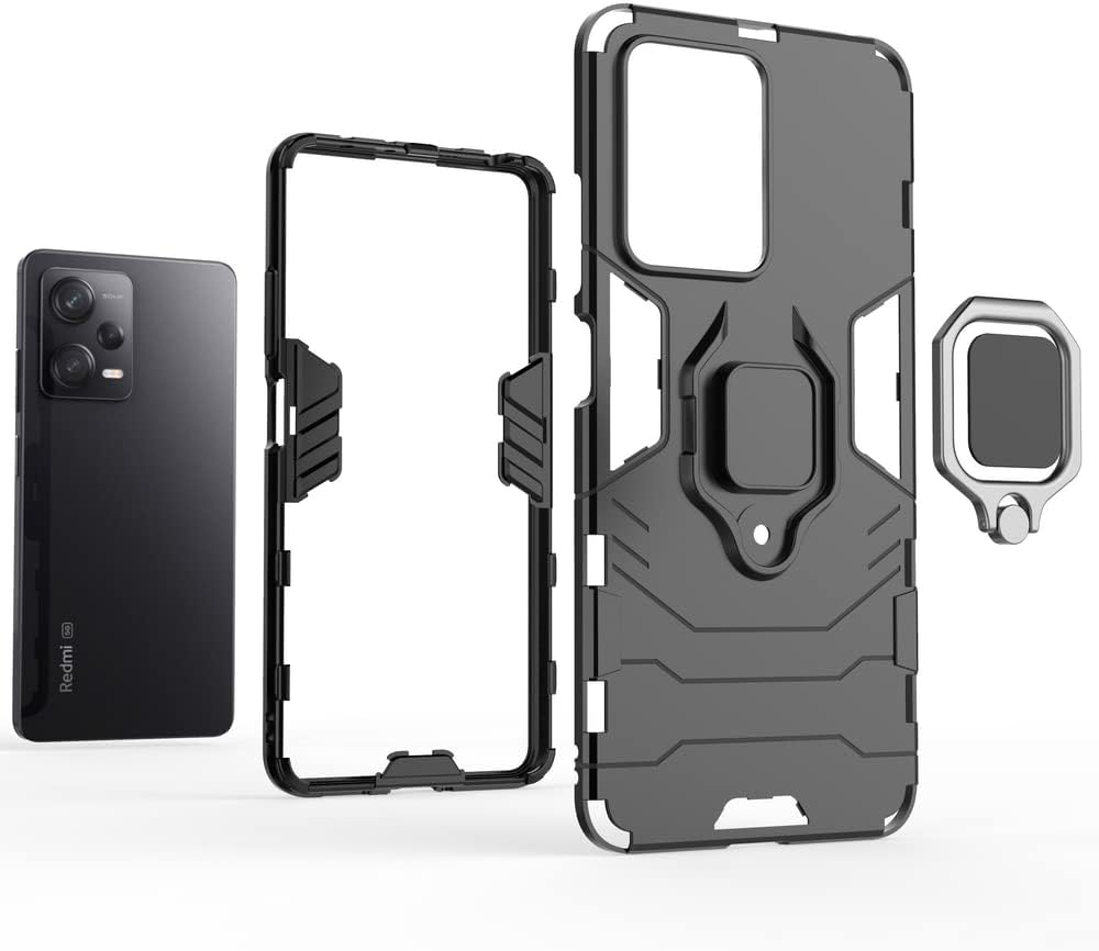 Funda para Xiaomi Redmi Note 12 Pro 5G Caso,Funda de soporte para Xiaomi Redmi Note 12 Pro 5G Case Rojo