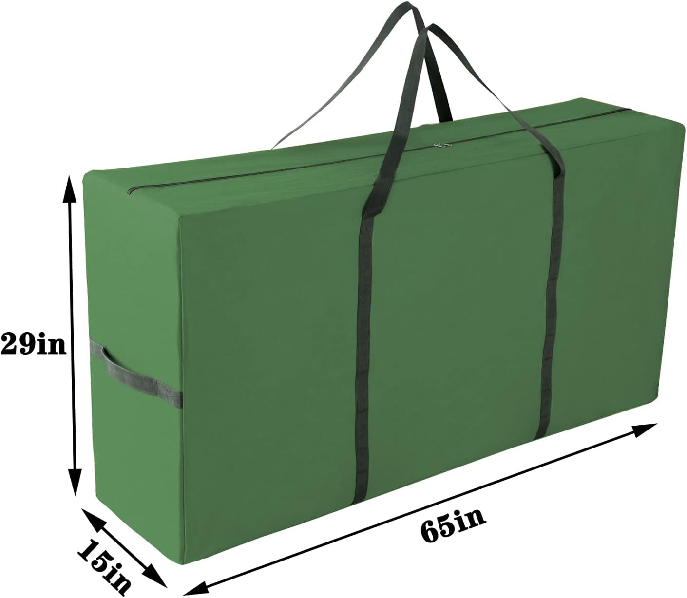 Bolsa de almacenamiento grande y resistente para árbol de Navidad, se adapta a árboles desmontados de hasta 9 pies, 65 x 15 x 29 pulgadas, bolsa de