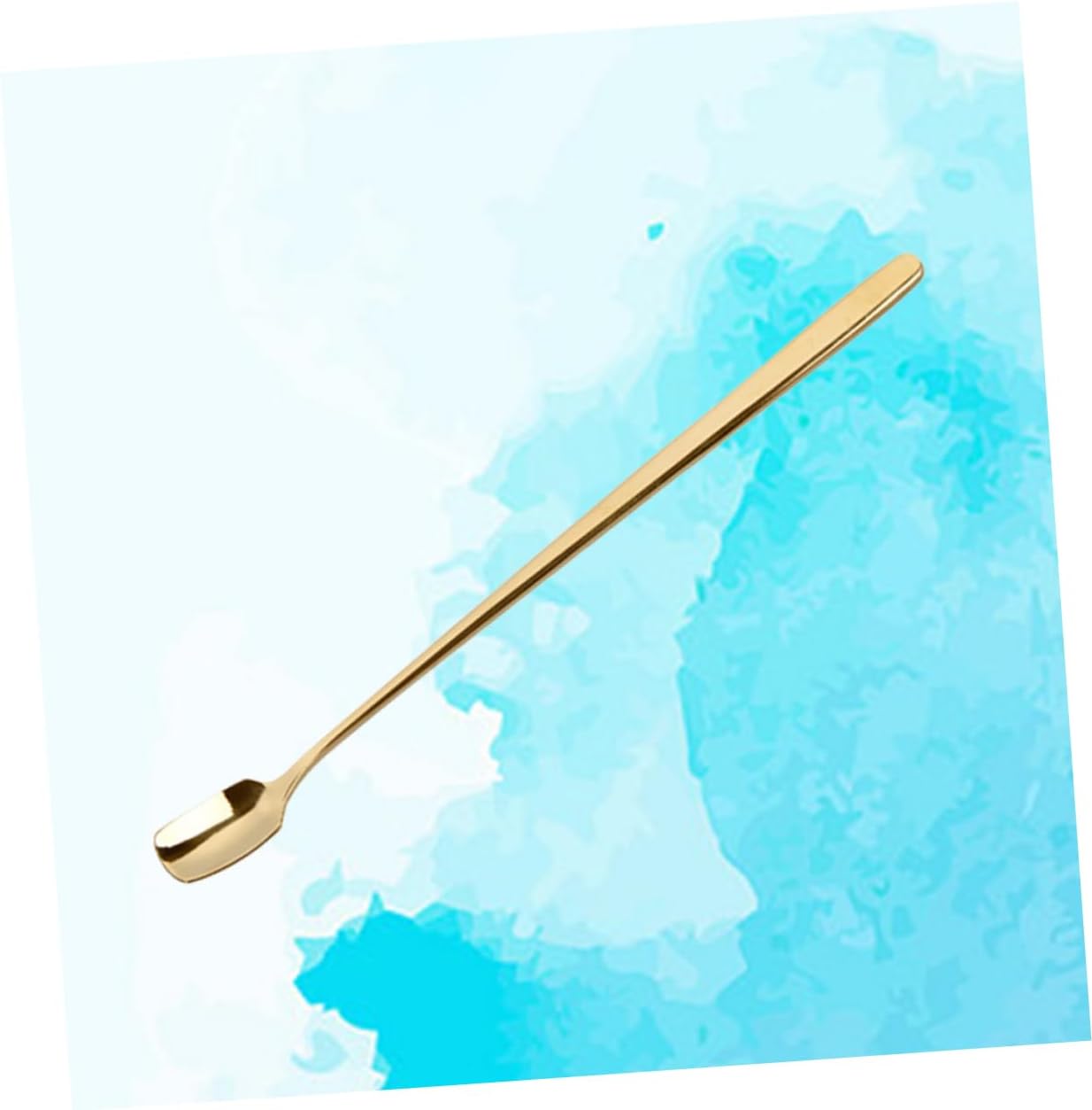 Mezclador de 2 piezas para agitadores de bebidas de café, palitos de metal para café, mango de batidor, cucharas de mezcla, agitadores de té helado,