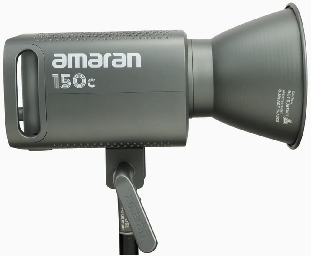Aputure Amaran 150C RGBWW – Luz de video LED a todo color, 150 W, bicolor, 2500 K a 7500 K, montaje Bowens, luz continua, control de aplicación