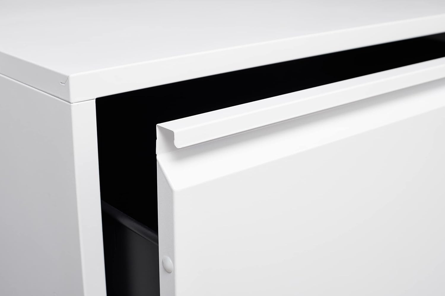 KUIKUI Archivador lateral digital electrónico con un solo cajón, archivador de metal con barra para colgar letras y documentos A4 para oficina en