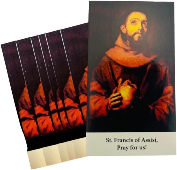 Westmon Works St Francis Holy Card Make Me An Instrument of Piece – Tarjetas de oración, juego de 10 unidades